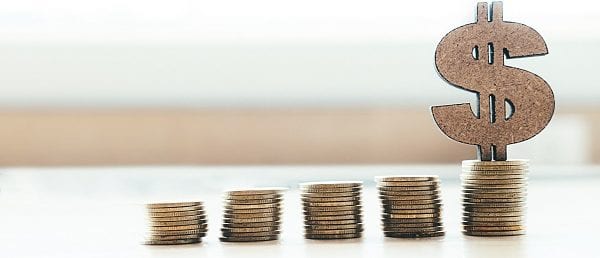 Banking and saving money copyspace background idea concept.