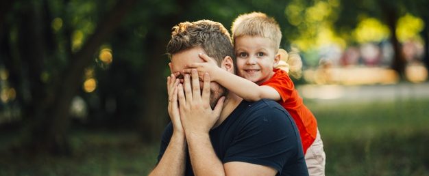 child and dad